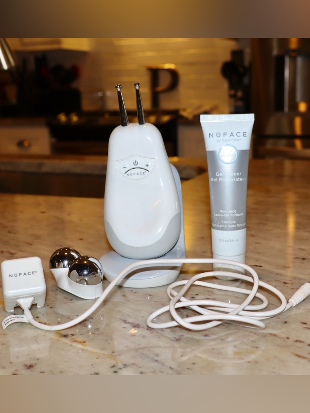 NuFace Trinity Facial Toning Kit with Gel, Charger, & Eye Attachment
